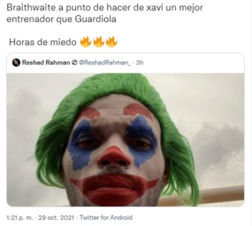 Figura del Barcelona se disfrazó del 'Joker' mientras el club atraviesa una crisis y los memes lo destrozaron