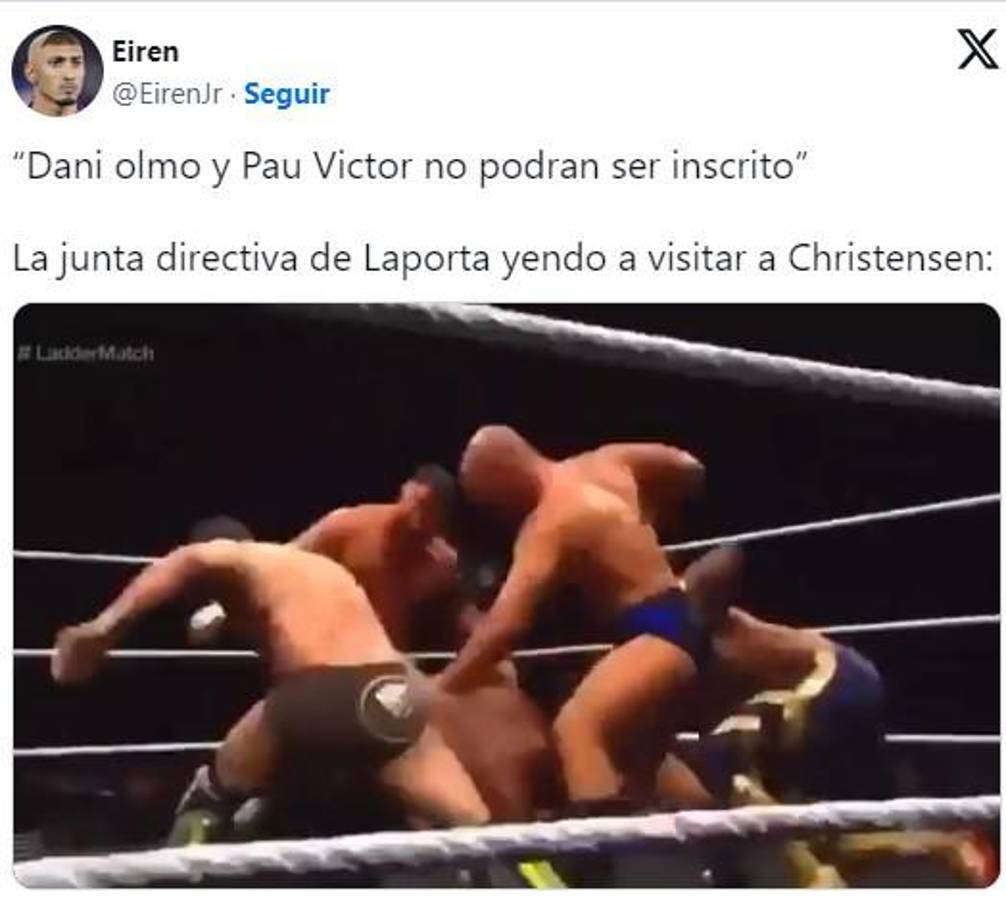 Barcelona no pudo inscribir en LaLiga a Dani Olmo y los memes destrozan a Joan Laporta y al club azulgrana