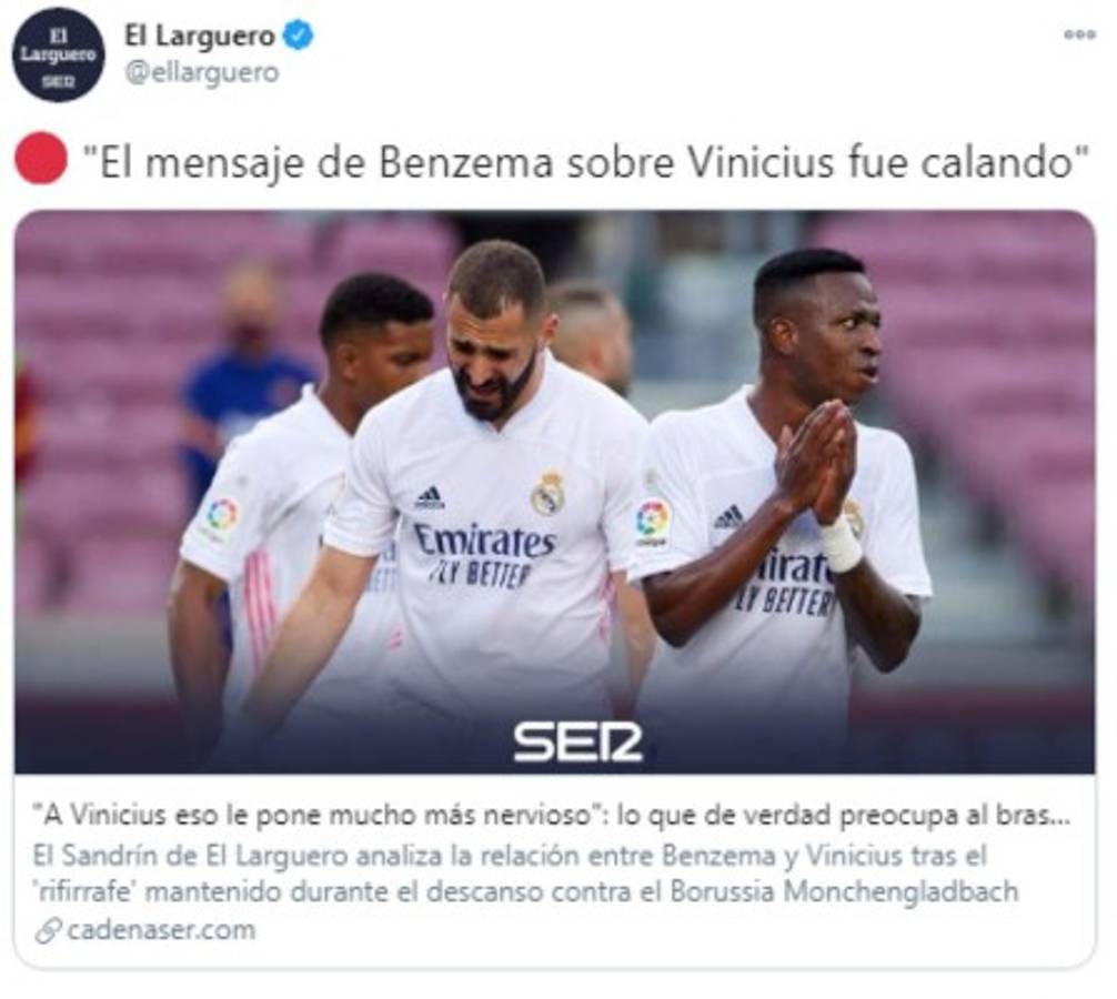 'Benzema fue antiético, cobarde y ridículo': La prensa de Brasil e internacional sobre el ataque a Vinicius   
