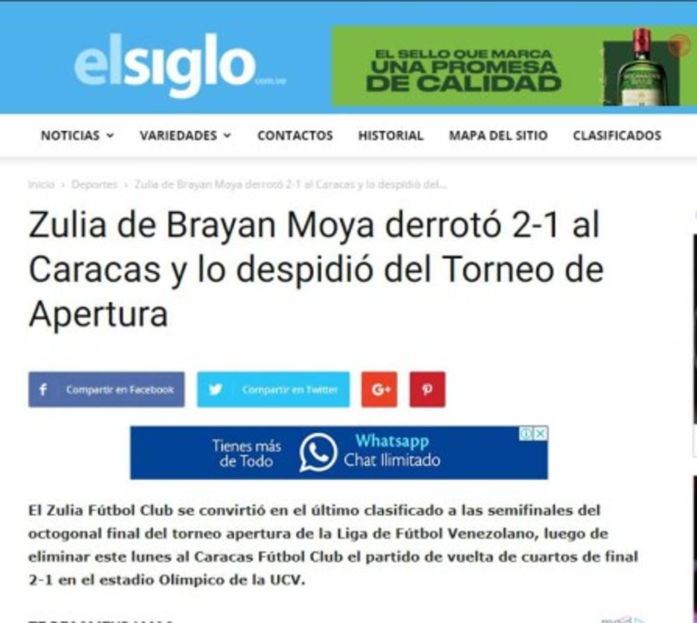 Así resaltan los medios de Venezuela el buen momento de Bryan Moya