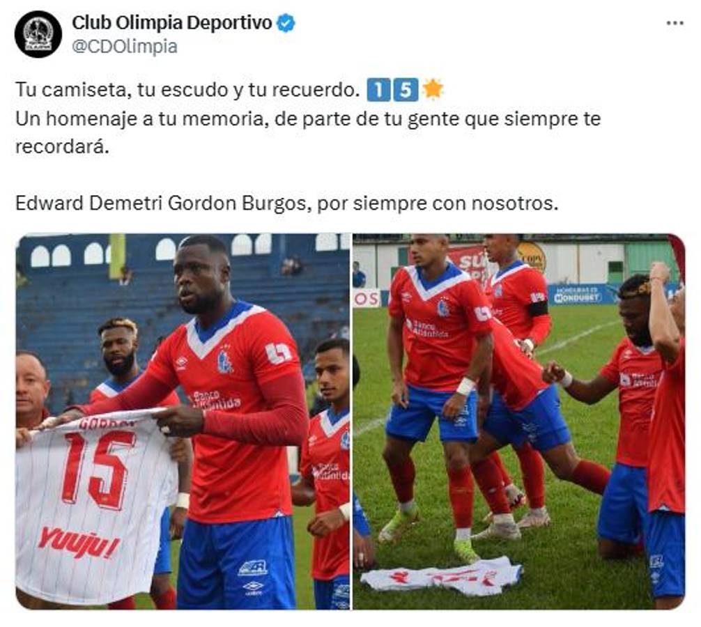 El último adiós: Olimpia viajó a La Ceiba para despedirse de Demetri Gordon, delantero que murió tras fatal accidente