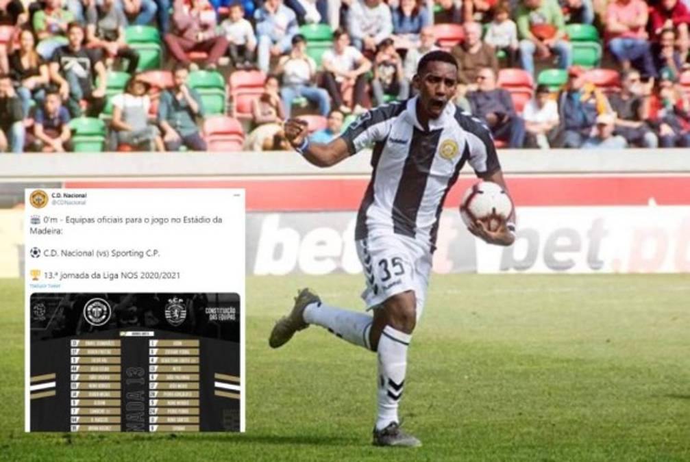 Bryan Róchez: Nacional vs Sporting Lisboa sufrió reprogramación por tormentas eléctricas