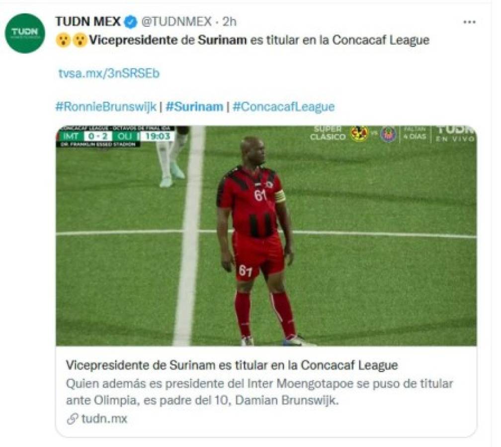 'Terrible, falta de respeto, de locos': Periodistas y medios internacionales cargan contra Concacaf y el vicepresidente de Surinam