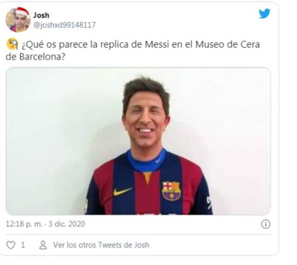 Se parece a todos menos a él: Burlas por la estatua de Messi en museo de cera del Barcelona
