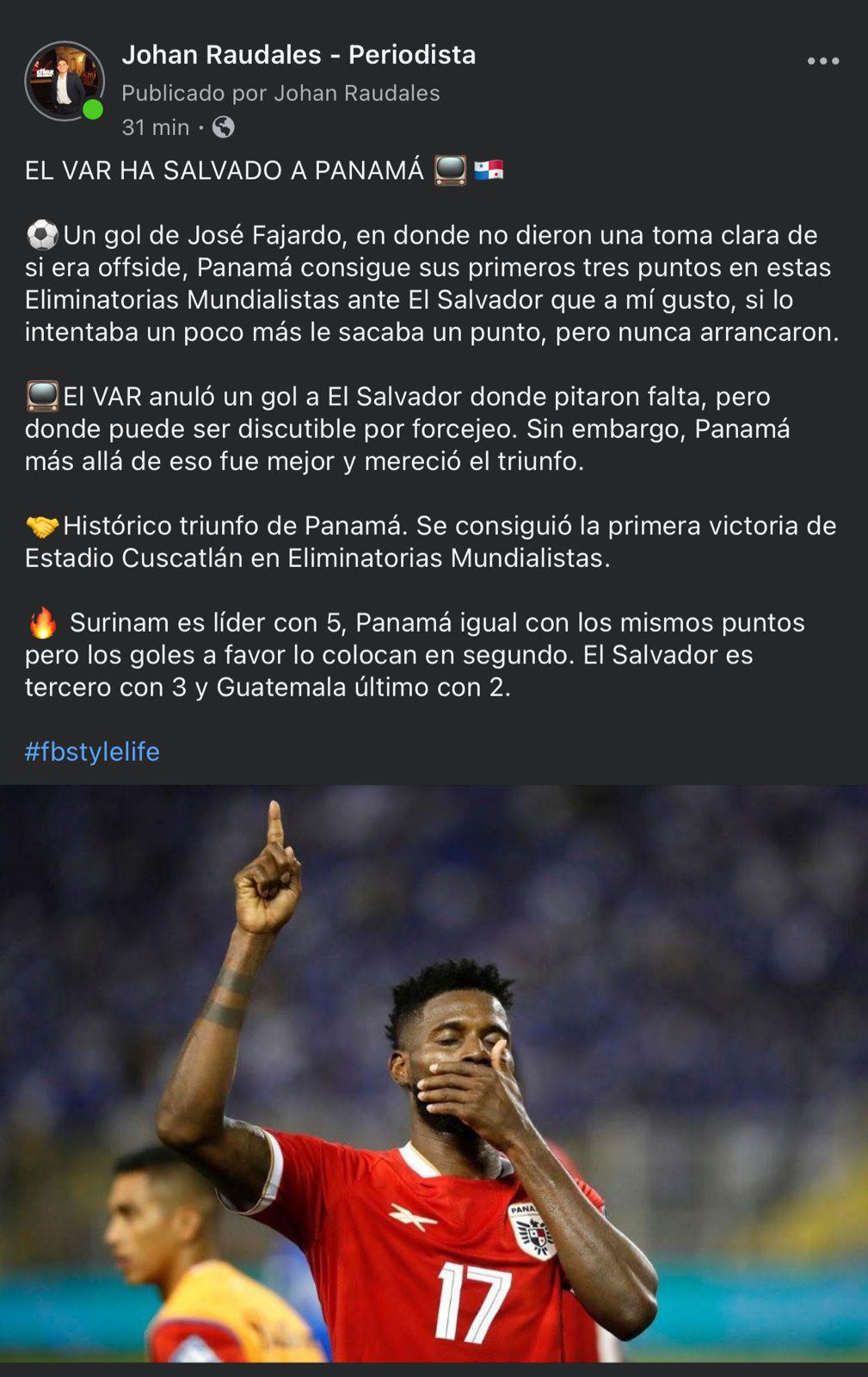 Robo asqueroso Culpa de Concacaf: Chepebomba y la prensa reacciona al triunfo polémico de Panamá en el Cuscatlán