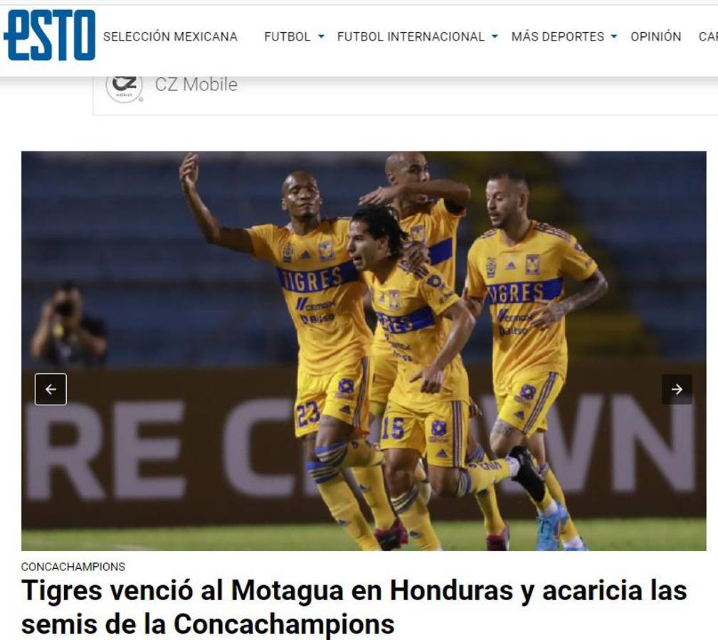 “Tigres aburre”, “sale vivo” y “rompe la mala racha”: La reacción en México el día después del triunfo felino sobre Motagua