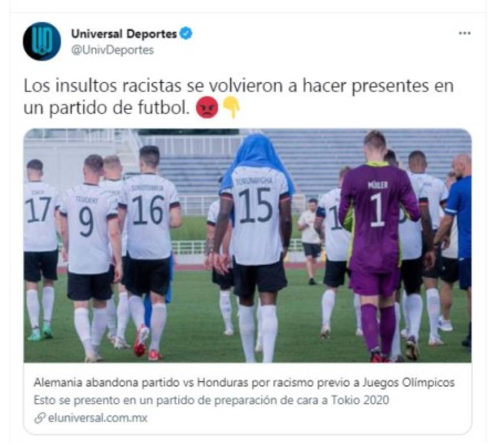 ¿Racismo en Tokio? La reacción de la prensa mundial tras el escándalo en el Alemania-Honduras y diario Marca estalla