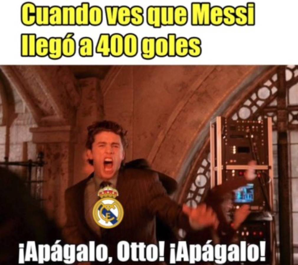 Los memes destrozan a Cristiano Ronaldo y Real Madrid por el gol 400 de Lionel Messi