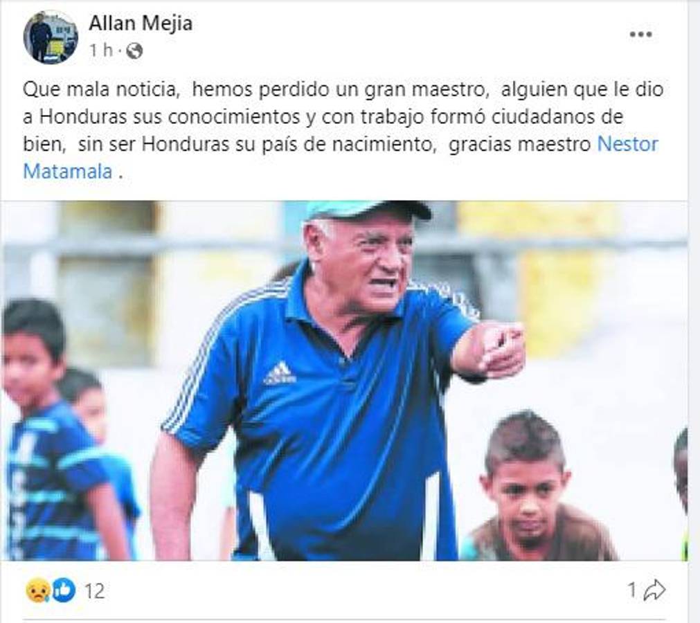 “Néstor Matamala, un padre, un maestro y de corazón hondureño”: Así reaccionan los periodistas y afición tras la muerte del técnico