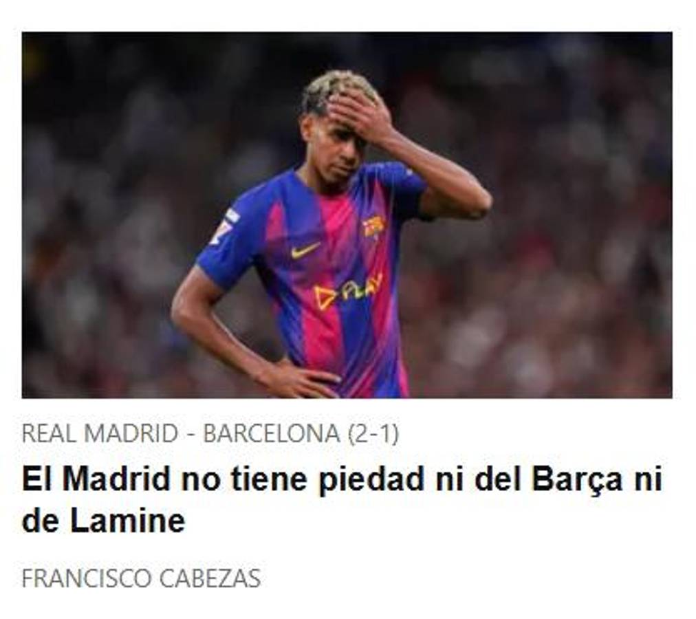 Soria explota y apuntan contra Lamine Yamal por la caída del Barcelona ante Real Madrid: Se escondía; no se puede con la mafia