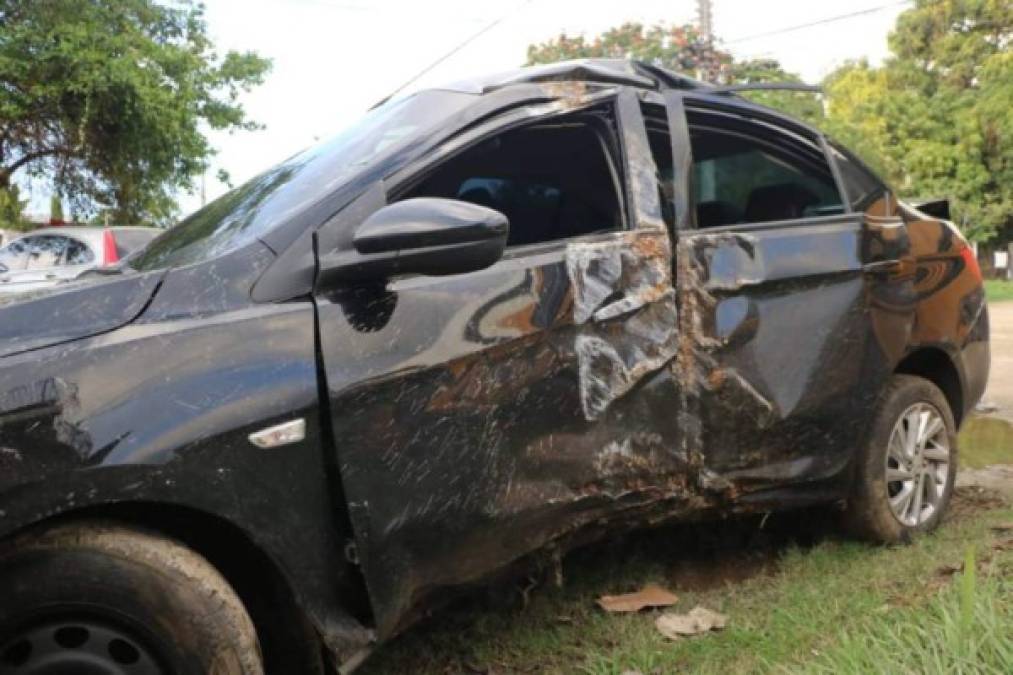 En fotos: Así quedó el auto de Marcelo Canales tras su aparatoso accidente en El Progreso