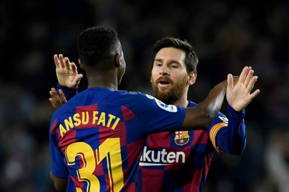 Barcelona triunfa ante Levante con una gran actuación de Ansu Fati y Lionel Messi