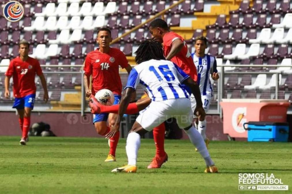 Sub-23 de Honduras cierra con empate amistosos ante Costa Rica previo al Preolímpico en Guadalajara