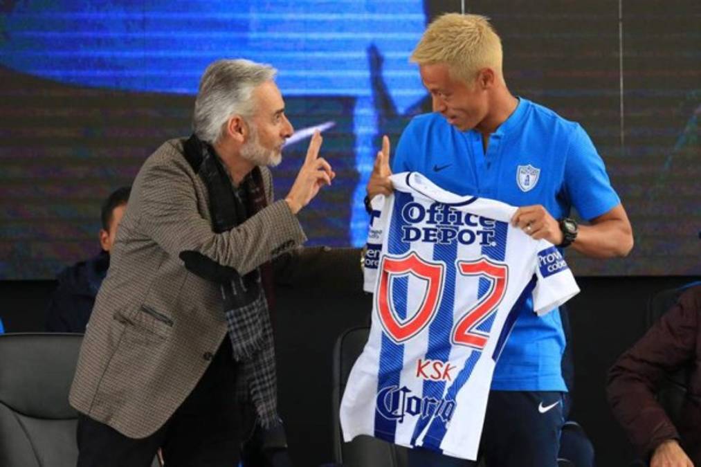 Honda fue presentado oficialmente con el Pachuca y con insólito dorsal