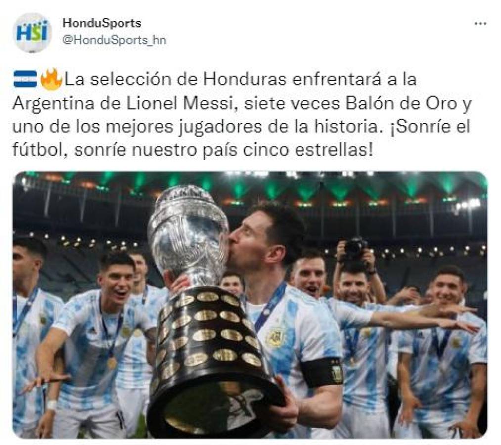 “Contra el siete veces Balón de Oro, Messi”: La reacción de la prensa tras confirmarse el amistosos Argentina vs Honduras