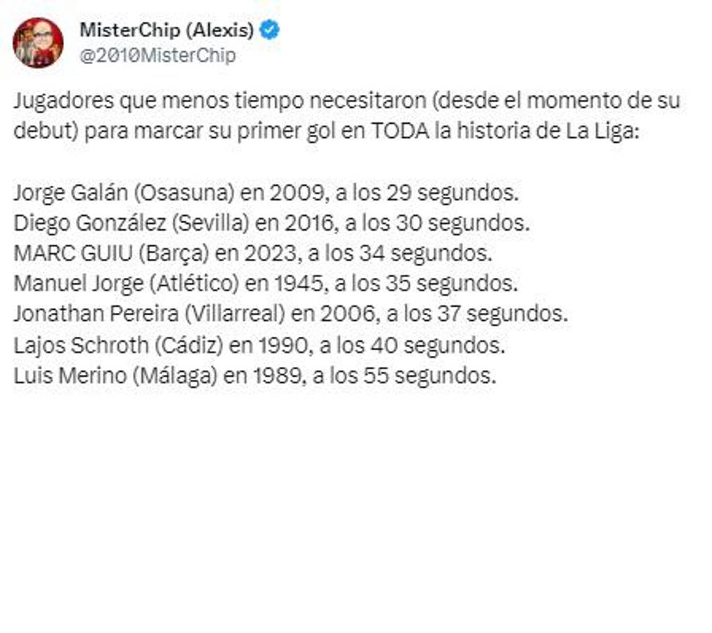 Lo que debe pagar Joao Cancelo por su gol ¿Quién es Marc Guiu el chico que tardó 34 segundos en marcar con Barcelona?