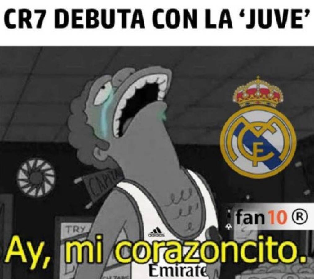 Memes: Se burlan del Real Madrid tras el debut de Cristiano Ronaldo con la Juventus