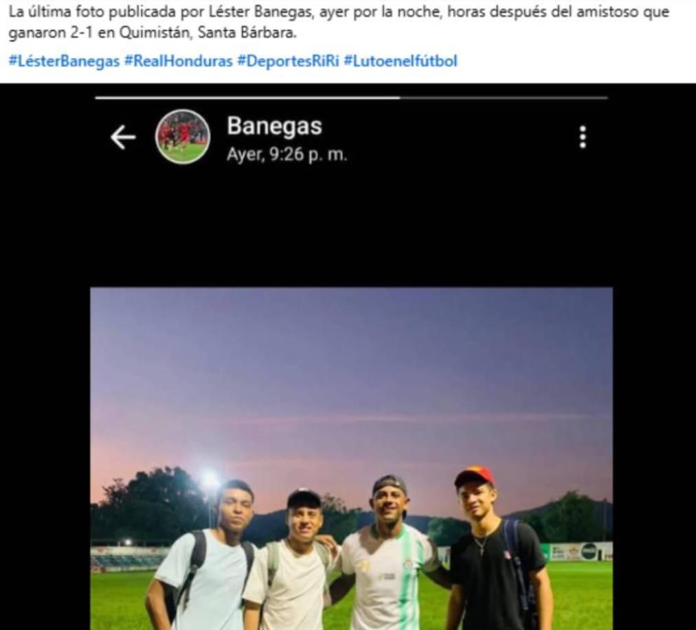 Consternación por muerte de Lester Banegas, exjugador de Liga de Ascenso: este fue su último mensaje de WhatsApp