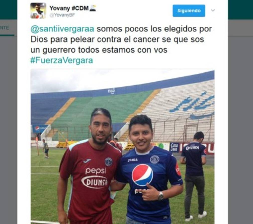 Compañeros, afición y periodistas muestran su apoyo a Santiago Vergara