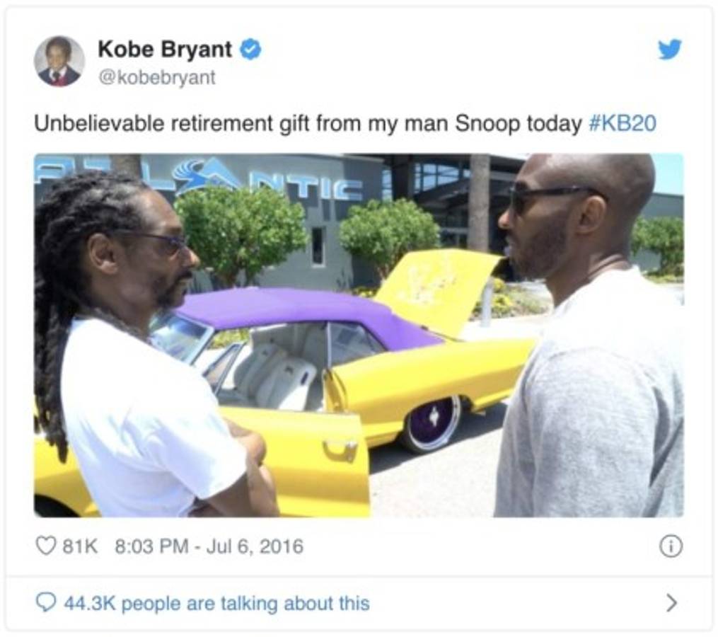 Kobe Bryant: La tremenda colección de carros que atesoraba 'Black Mamba', leyenda de la NBA