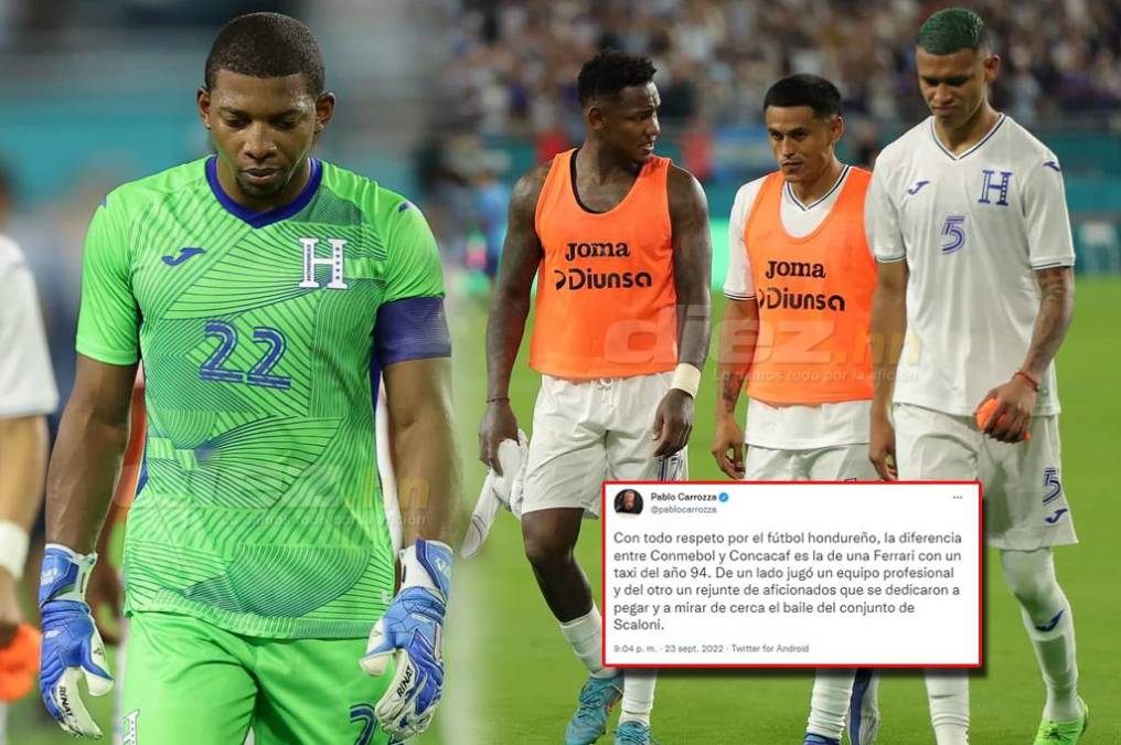 Periodista argentino ataca a la Selección después de sufrir goleada: ‘‘Con todo respeto por el fútbol hondureño...’’