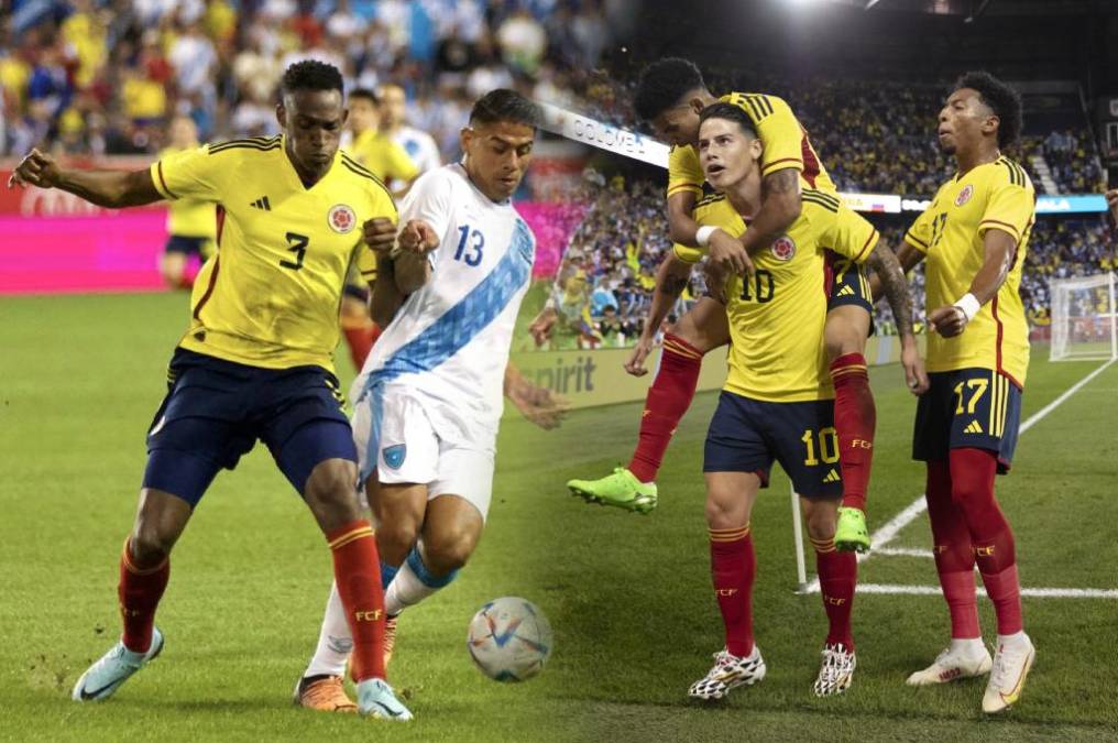 Guatemala, próximo rival de Honduras, sufre paliza ante la Colombia de James Rodríguez en amistoso