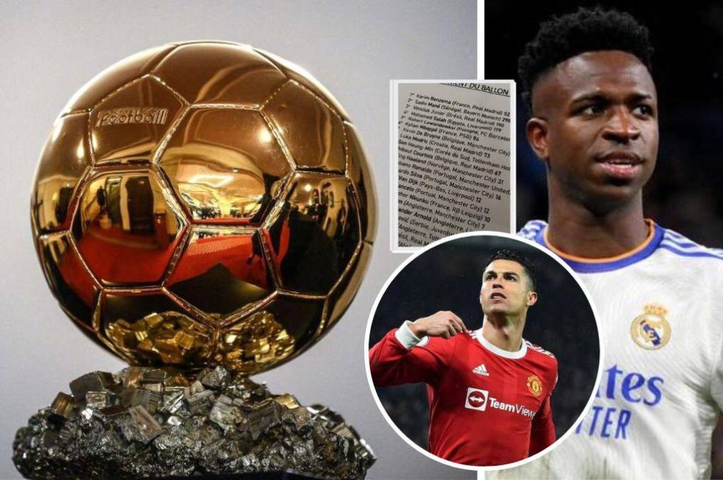 Inesperado podio y sorpresa con Vinicius: Filtran la lista definitiva del Balón de Oro 2022 ¿Quién lo ganará?
