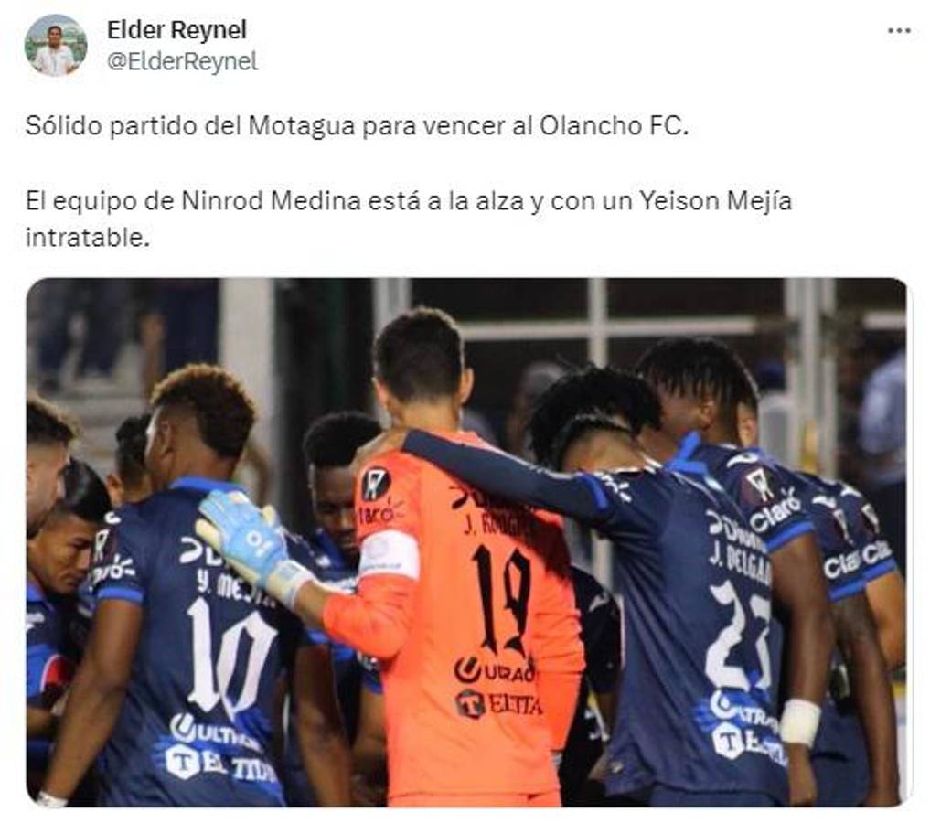 “Será el único de Honduras clasificado” y “Denle a Ninrod sus flores”: la reacción de la prensa a la victoria de Motagua ante Olancho