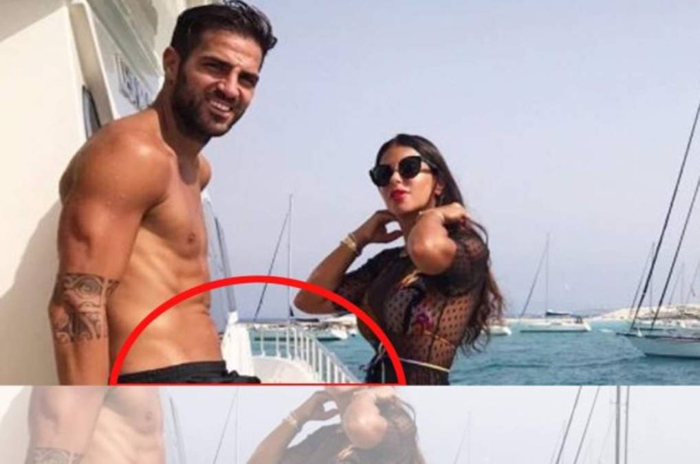 Cesc Fábregas vuelve a causar revuelo con una foto junto a su mujer