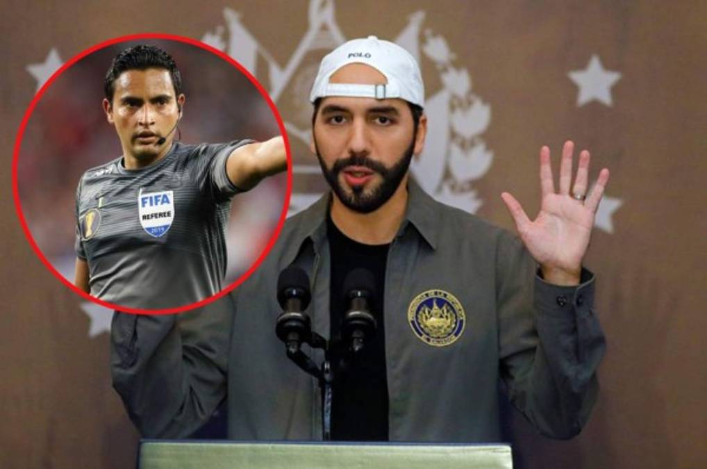 Presidente Nayib Bukele acusa de 'robo' al árbitro hondureño Saíd Martínez por derrota de El Salvador ante Costa Rica