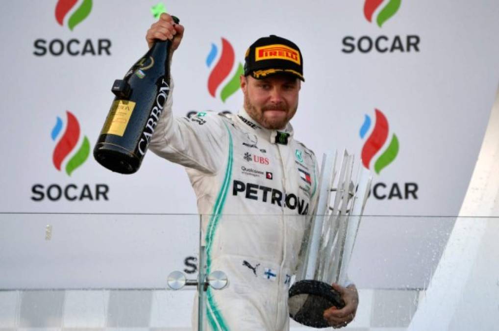 Doblete de Mercedes con Bottas delante de Hamilton en GP de Azerbaiyán