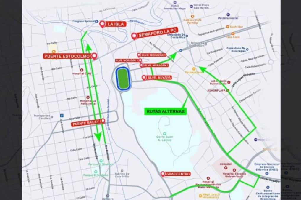 Policía blinda el estadio Nacional con cinco anillos de seguridad para el Olimpia vs. América