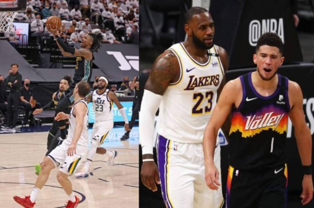 NBA: Morant y Grizzlies dan el batacazo a Jazz; Suns sorprenden a los Lakers de LeBron con categoría
