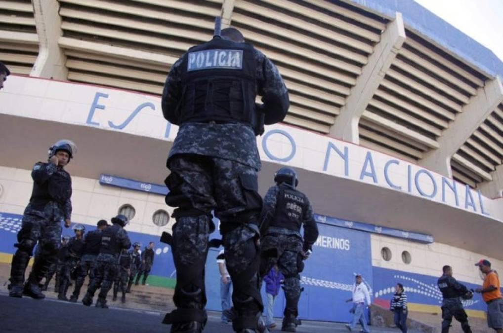 Policía blinda el estadio Nacional con cinco anillos de seguridad para el Olimpia vs. América