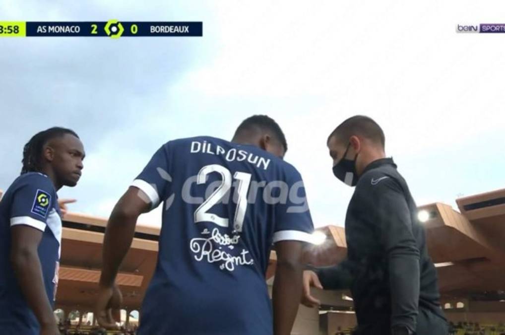Alberth Elis debutó con el Girondins de Bordeaux y jugó 35 minutos en la derrota contra el Mónaco en la Ligue 1 de Francia