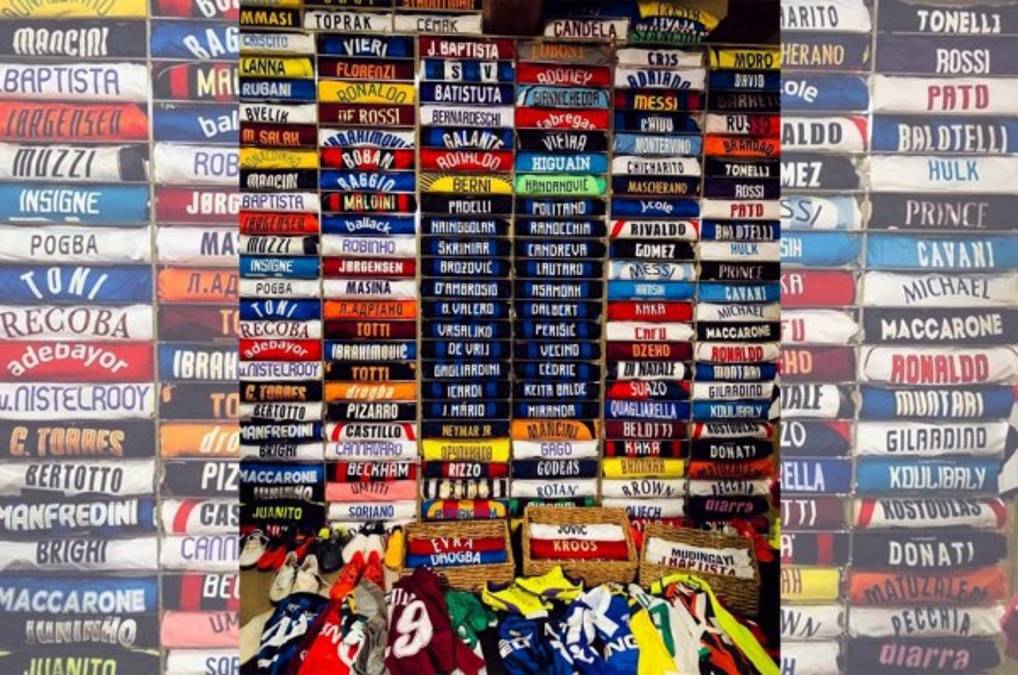 Camiseta de David Suazo figura en impresionante colección de DT Luciano Spalletti