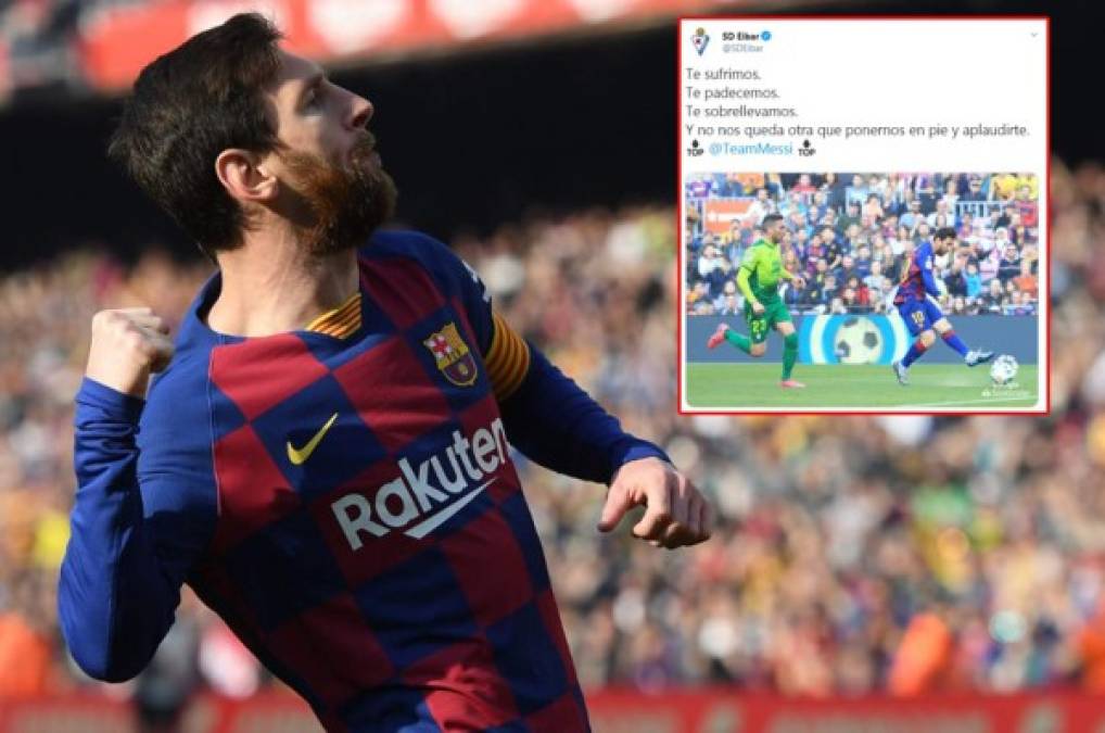 El Eibar se rinde ante Messi y su gesto pocas veces se mira en el fútbol