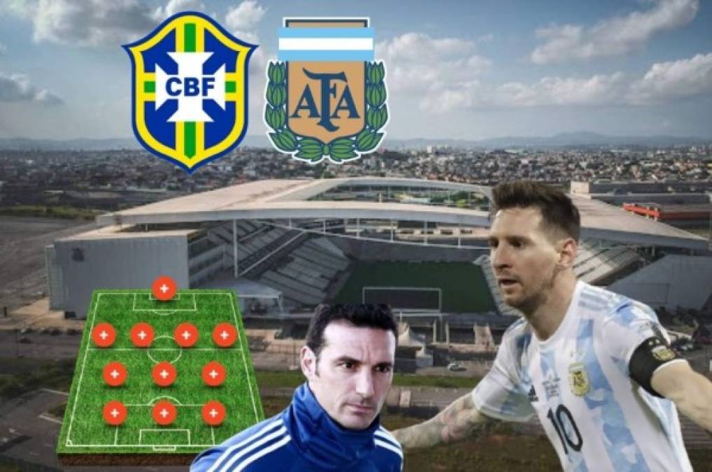 Messi los quiere frenar: Alineación de Argentina para el clásico ante Brasil en la eliminatoria