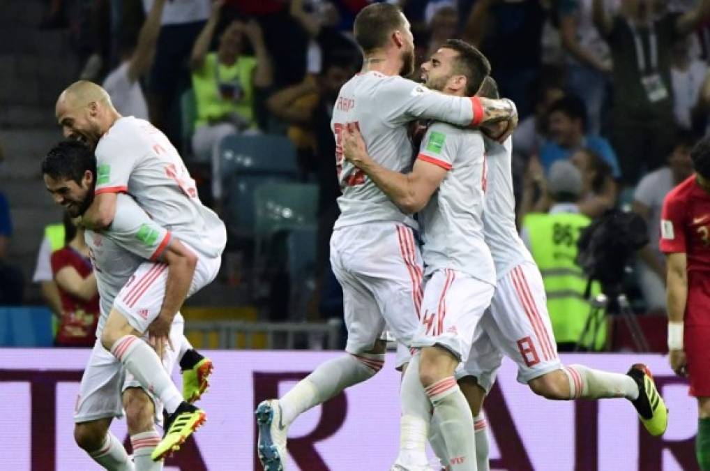 Con triplete de Cristiano Ronaldo, Portugal rescata empate ante España