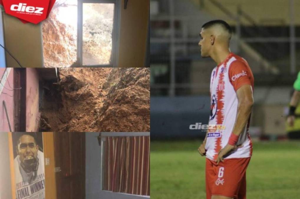 Vivienda de futbolista del Vida Luis Palma fue afectada por avalancha producida por Eta