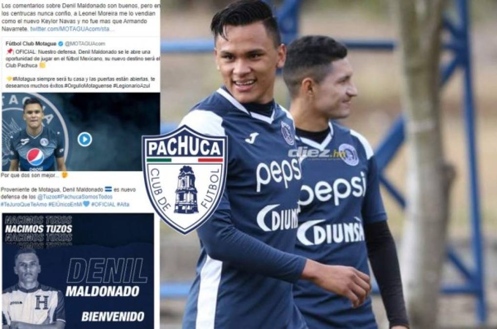 Así le dan la bienvenida en Pachuca al hondureño Denil Maldonado tras confirmarse su fichaje