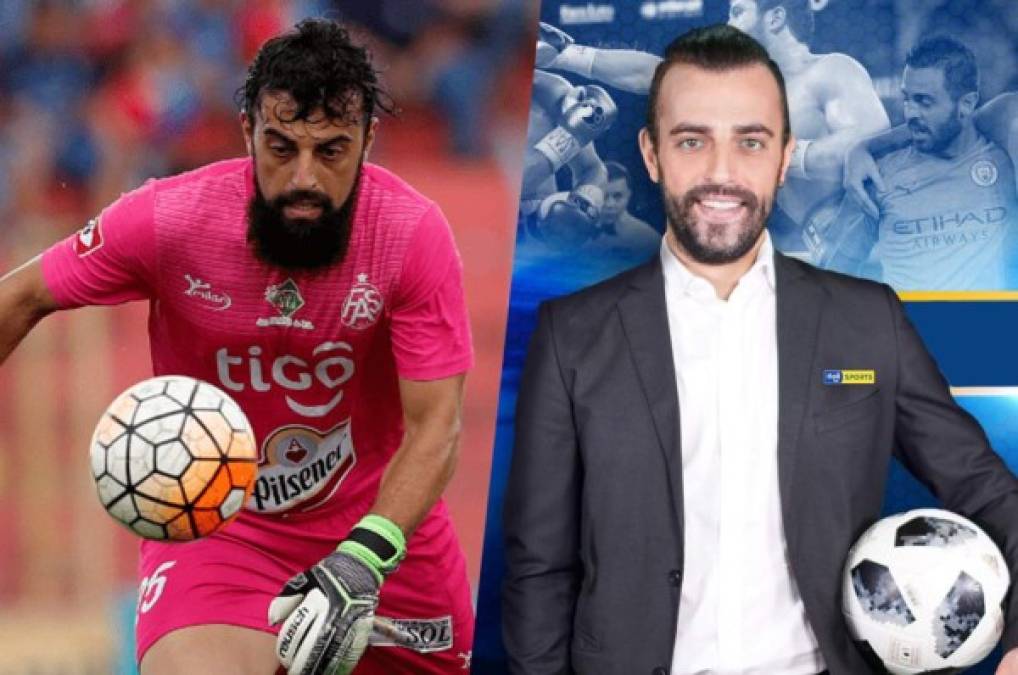 Matías Coloca, portero en El Salvador y periodista de la Liga Nacional de Honduras