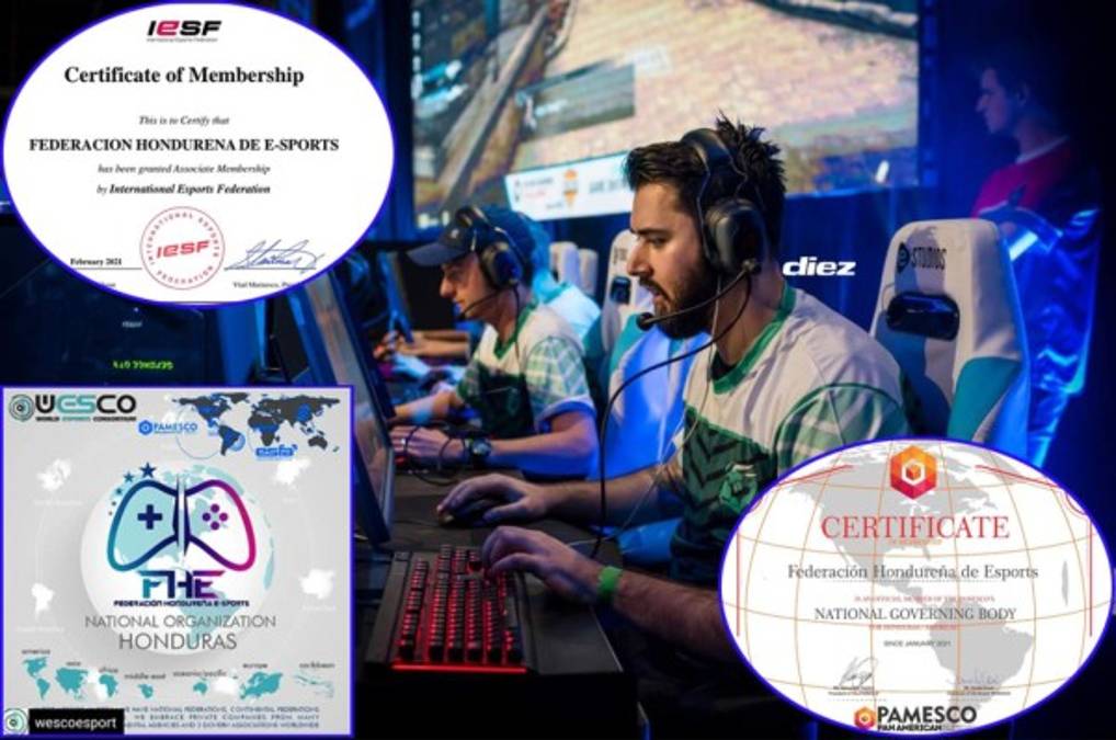 La Federación Hondureña de Esports recibe certificación internacional y podrá competir en torneos mundiales
