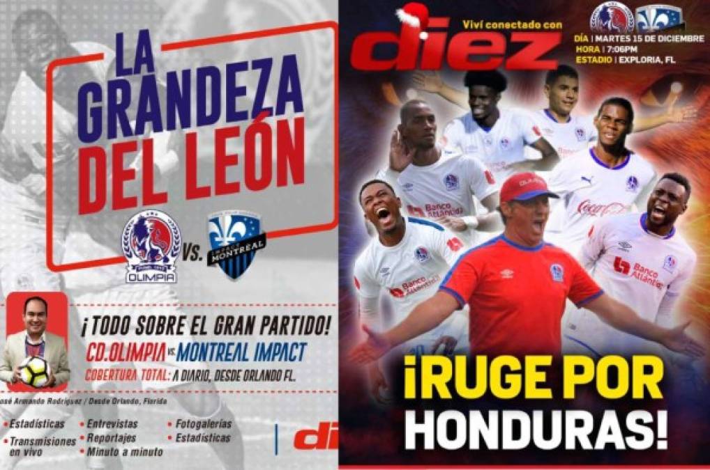 ESPECIAL: Diez desde el estadio Exploria con cobertura completa del duelo Olimpia vs Montreal