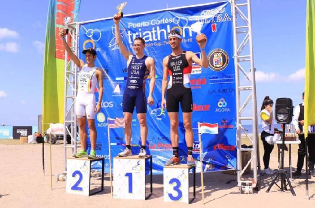 Dos norteamericanos reinaron en el Triathlon Panamerican Cup en Puerto Cortés