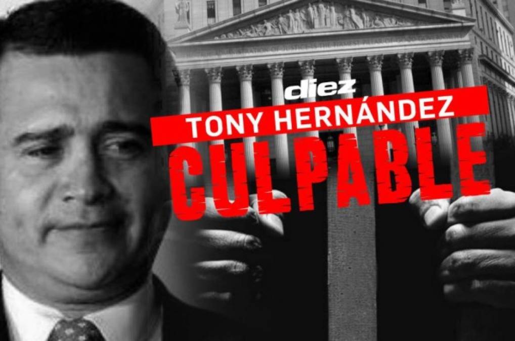 Tony Hernández es declarado culpable en una corte de Nueva York, Estados Unidos