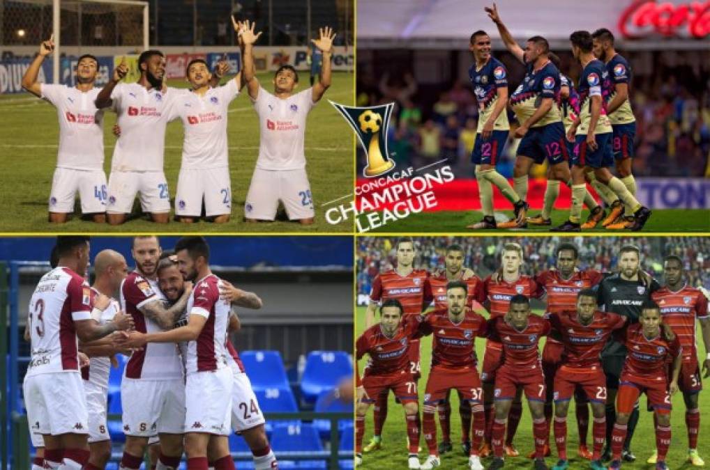 Equipos que jugarán la Liga de Campeones de la Concacaf 2017