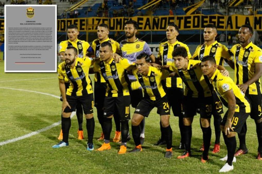 Real España pide a Liga Nacional que 'suspendan la jornada completa'