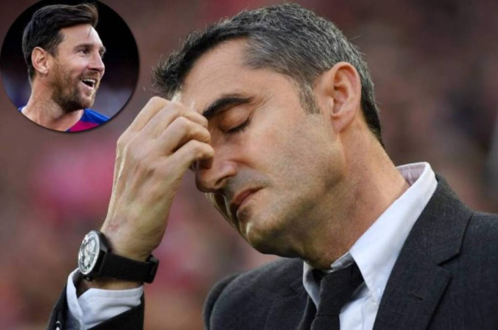 Valverde revela por qué no convocó a Messi para el partido ante el Inter