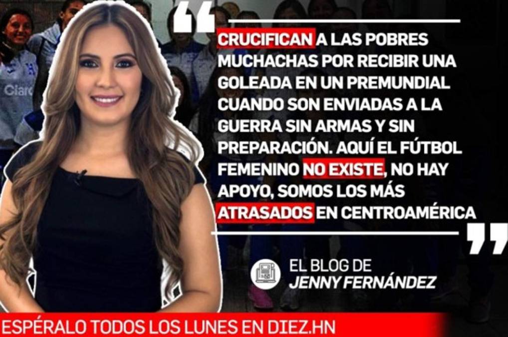 Jenny Fernández: 'En Honduras el fútbol femenino no existe por falta de apoyo”